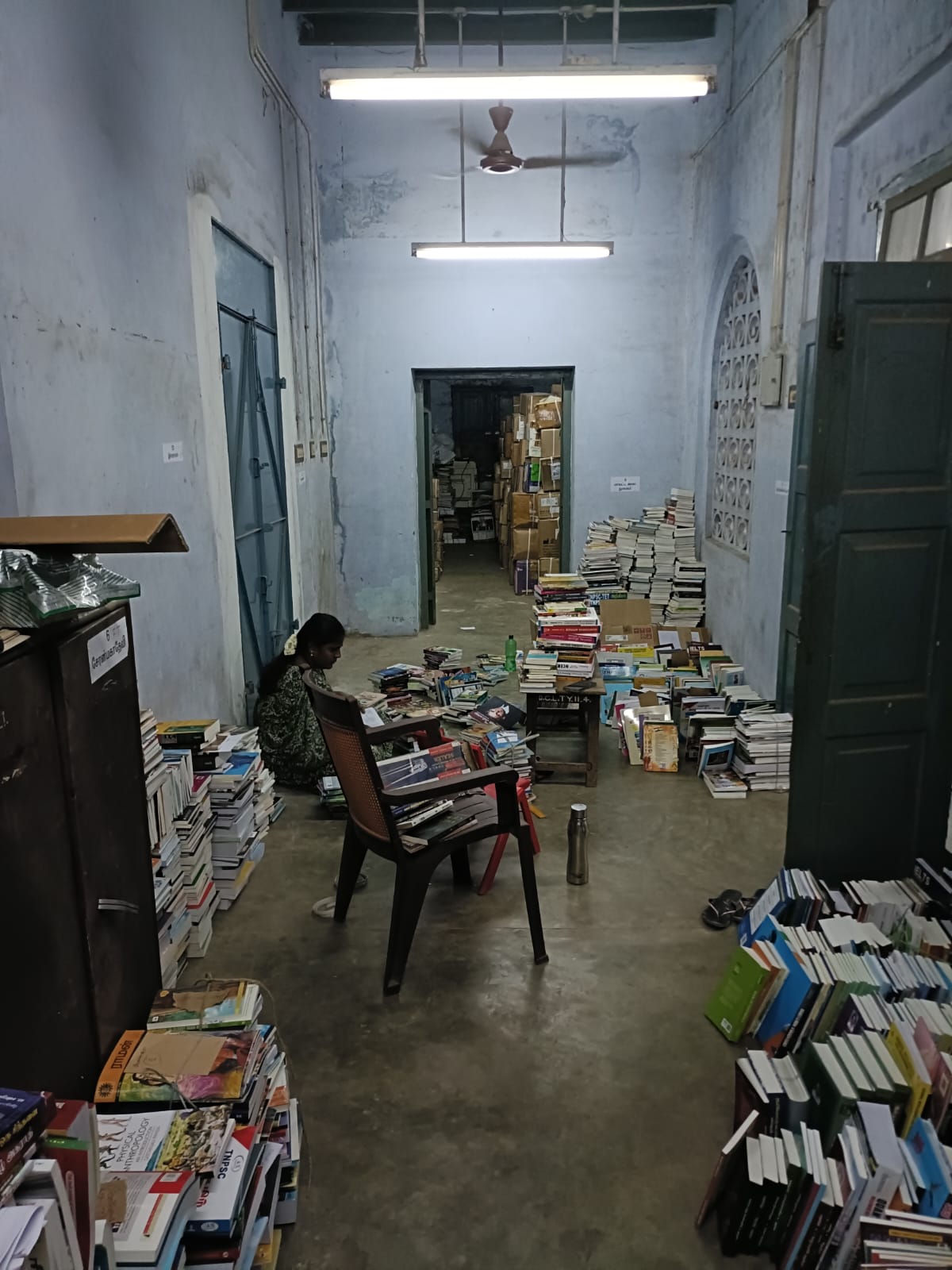 முழுநேர நூலகங்களுக்கான புதிய நூல்கள் பிரிக்கும் பகுதி